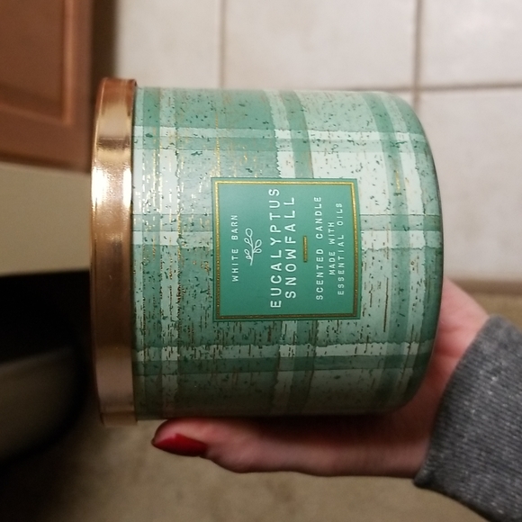 Bath & Body Works Other - Eucalyptus snowfall 3 wick candle bath and body works